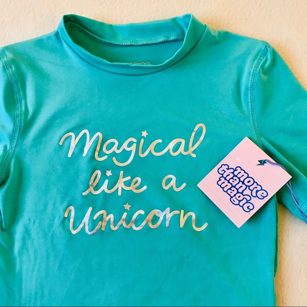 Girls Unicorn Rash Guard